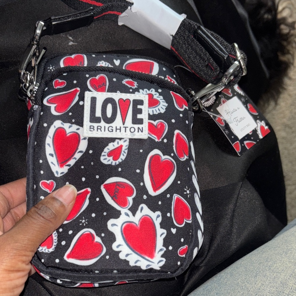 New Love Brighton Heart Print Crossbody Bag